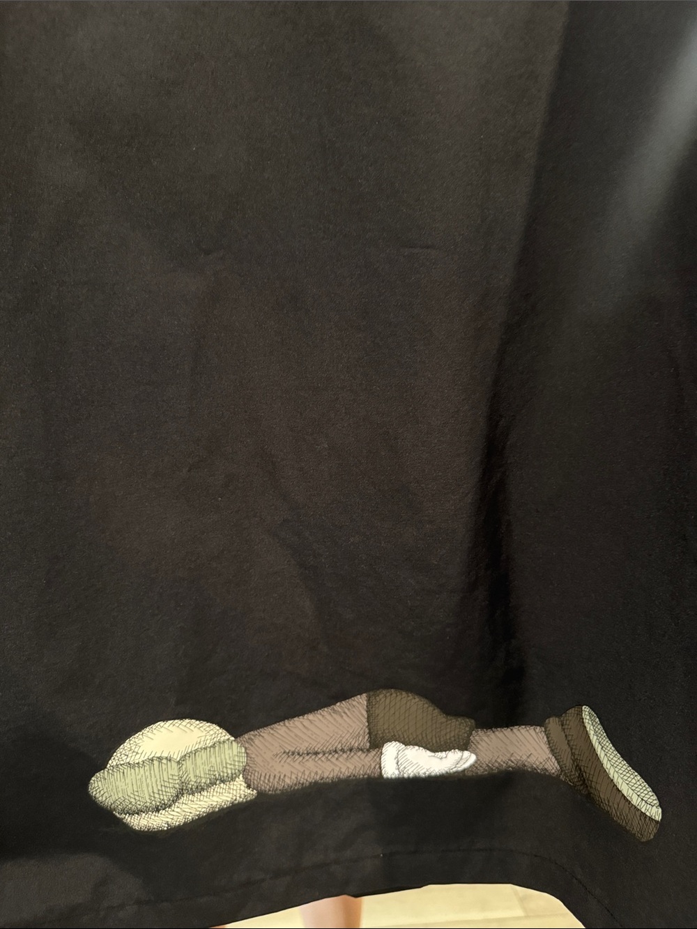 Uniqlo x KAWS Black Varsity Jacket with Yellow Banana Detail - Picture 8 of 8